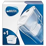 BRITA Wasserfilter Aluna weiß / robuste Kanne inkl. 1 MAXTRA+ Filterkartusche / Filter...