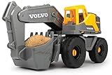 Dickie Toys Volvo Schaufelbagger, Baustellenfahrzeug mit beweglicher Schaufel und...