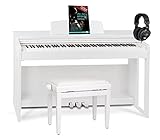 Classic Cantabile DP-230 WM E-Piano - Digitalpiano mit Hammermechanik - 88 Tasten - 2...