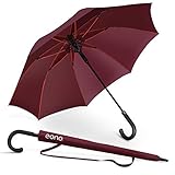 Amazon Brand - Eono Stockschirm Regenschirm Windproof Manuelles Schließen Fiberglas...