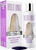 Silbershampoo - Anti-Gelbstich Purple Shampoo für blonde, blondierte, gesträhnte und...