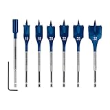 Bosch Professional 7x Expert SelfCut Speed Flachfräsbohrer Set (für Weichholz,...