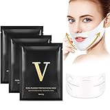 3 Stücke V-Shape Facial Mask, Gesicht Maske in V-Form festigende Ohrbügelmaske,...