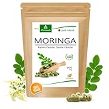 MoriVeda Moringa Kapseln 600mg I veganes Naturprodukt in Oleifera Qualität I 120 Kapseln