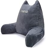 Wuke tree Lesekissen, Rückenkissen mit Armlehnen, Memory Foam Sit Up Bettruhekissen Lesen...