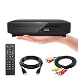 Ceihoit Mini DVD Player für TV HDMI/AV Ausgang mit Kabel enthalten, HD 1080P Upscaling,...