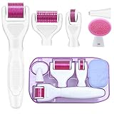 Derma roller 6 in 1 Microneedling Derma Roller für Körper und Gesichtspflege -...