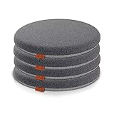 DYNMC you Sitzkissen Stuhl - Stuhlkissen 40x40 cm - Rund 4er Set 39x39 cm - Modernes...