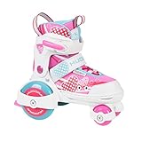 HUDORA Rollschuhe My First Quad 2.0 Girl - Skates für Kinder - Schuhe mit Rollen -...