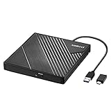 Amicool Externes DVD Laufwerk Extern USB 3.0 USB C CD Laufwerk für Laptop Desktop PC...