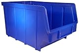 26 Stück Stapelboxen – blau – Größe 3 (145 x 248 x 127 mm) -...