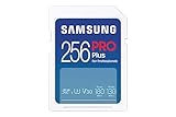 Samsung PRO Plus SD-Karte, 256 GB, UHS-I U3, Full HD & 4K UHD, 180 MB/s Lesen, 130 MB/s...