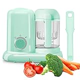 HyAdierTech Babynahrungszubereiter, 4 in 1 Babynahrung Dampfgarer Baby Mixer Auftauen...