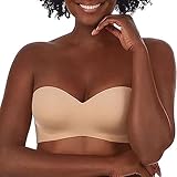 Damen Trägerloser Halbschale Nahtloser Sexy Push Up BH BH Komfort, beige, AE