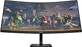 HP OMEN 34c Gaming Monitor - 34 Zoll Bildschirm, WQHD Display, 165Hz, AMD FreeSync...