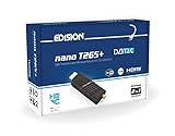 Edision Nano T265+ Terrestrischer DVB-T2 und Kabel DVB-C HDMI dongle Receiver, H265 HEVC,...