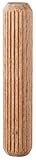 kwb Holzdübel 8 x 40 mm (150 Stk., Buchenholz, geriffelt, gefast, Riffelholzdübel aus...