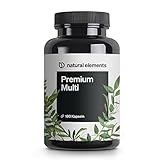 Premium Multivitamin – 180 hochdosierte Komplex-Kapseln – wertvolle Vitamine A-Z –...