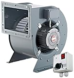 Radialventilator Industrielüfter mit Drehzahlegler Luftansaugventilator Luftreinigung...