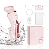 SUPRENT Damenrasierer Elektrisch Nass- und Trockenrasierer Lady Shaver IPX7 Wasserdicht...