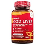 Lebertran Kapseln 1000mg - 365 Fischöl Kapseln - Hochwertiges Fish Oil - Hochdosiert Cod...