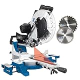 Scheppach Kappsäge HM140L Kapp-Zugsäge Gehrungssäge mit Laser & LED | Schnitthöhe 105...