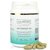 VITA NATURA Mutterkraut 400 - BIO Kapseln - Mutterkraut hoch dosiert - Vegikapseln - 120...