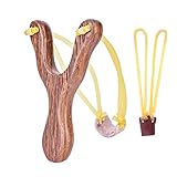 qingmeng Steinschleuder, Holz Zwille, Slingshot, Einstellbar Schleuder Zwille mit 1...