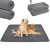 2er Welpenunterlage Waschbar Puppy Training Pads, 100 x 70cm Schnell Absorbierend Haustier...