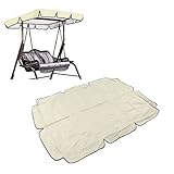 Tissting Sonnendach für 3 Sitzer Hollywoodschaukel, 164 x 114 x 15 cm 420D...
