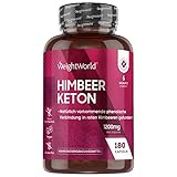 Raspberry Ketone Pure - 180 Himbeer Kapseln - 6 Monate Vorrat - 1200mg pro Tag mit Himbeer...