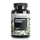 Magnesium Komplex - Premium: Aus 5 hochwertigen Verbindungen - 400mg elementares Magnesium...