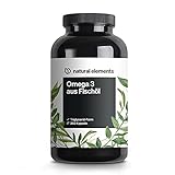 Omega 3 (365 Kapseln) - 1000mg Fischöl pro Kapsel mit EPA und DHA (in Triglycerid-Form) -...