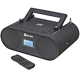 KLIM Boombox B4 Radio mit CD Player + 2023 Release + AM/FM Radio, MP3, Bluetooth, AUX,...