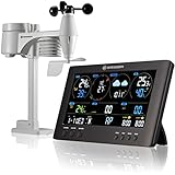 Bresser 7002586 Wetterstation Funk mit Aussensensor ClearView Wettercenter mit WLAN und...