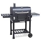 TAINO HERO XL BBQ Smoker GRILLWAGEN Holzkohle Grill Grillkamin Standgrill Räucherofen...