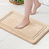 MIULEE Badematte Memoryschaum Badteppich rutschfeste Memory Foam Matte Teppich...