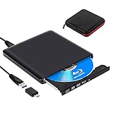 NOLYTH Externe Blu Ray CD DVD Laufwerk USB 3.0 Type C Externer DVD Blu-ray Brenner CD/DVD...