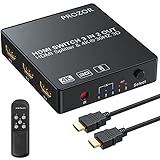 HDMI Umschalter PROZOR 3 In 2 Out HDMI Automatischer Switcher Unterstützung 4K 3D HDMI...