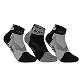 Coolmax Fahrrad-Socken für Herren & Damen (3 Paar) LED Reflektor Radsport Socken 50303P...