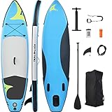 Robustes Stand-Up-Paddling-Board-Set, 320 x 80 x 15 cm, Komplettes Zubehör inklusive...