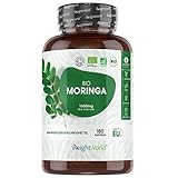 Bio Moringa Kapseln - 1650mg Moringa Oleifera Pulver - 180 vegane Kapseln für 2 Monate -...