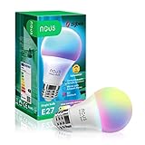 NOUS P3Z - ZigBee glühbirne e27 led warmweiss - RGB tuya smart life Dimmbare glühbirnen...