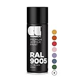 CL COSMOS LAC Sprühlack schwarz, matt - Spraydosen Sprühfarbe DIY Lack Acryllack Spray...
