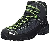 Salewa MS Alp Trainer Mid Gore-TEX Herren Trekking- & Wanderstiefel, Onyx/Pale Frog, 43 EU