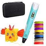 Dikale 3D Pen Case Set, 3D Druck Stift mit 3M 12 Farben 1,75mm PLA Filament, einfach zu...