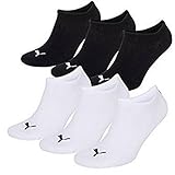 Puma Unisex Sneakers Socken Sportsocken 12er Pack, 43-46, Farbmix - 200 Black - 300 White