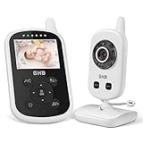 GHB Babyphone mit Kamera Video Baby Monitor 2,4 GHz Gegensprechfunktion ECO Modus...