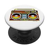 Dirty Donny Street Beat 80s Boombox Ghetto Blaster PopSockets mit austauschbarem PopGrip