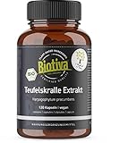 Biotiva Teufelskralle Extrakt Bio 120 Kapseln - 2,7% Harpagoside hochdosiert -...